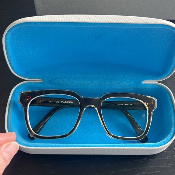 RARE! Warby Parker Winston Eye Glasses Frame in Cognac Tortoise and Citron - Picture 13 of 14